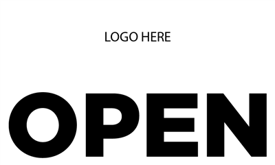 Customize 5x3' Banner - Open w/ Logo